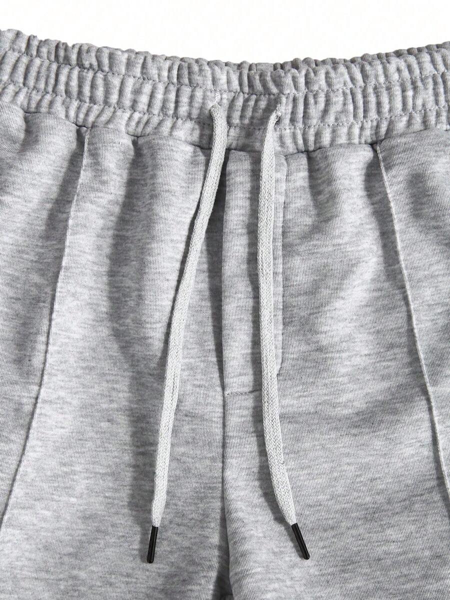 GREY STRAIGHT FIT JOGGERS